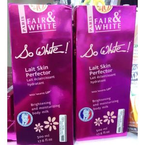 š„ GLOW DEAL ā Fair & White So White Lait Skin Perfector Lotion 500ml | Dark Spots + Even Tone + Deep Moisture | KSh 3,390