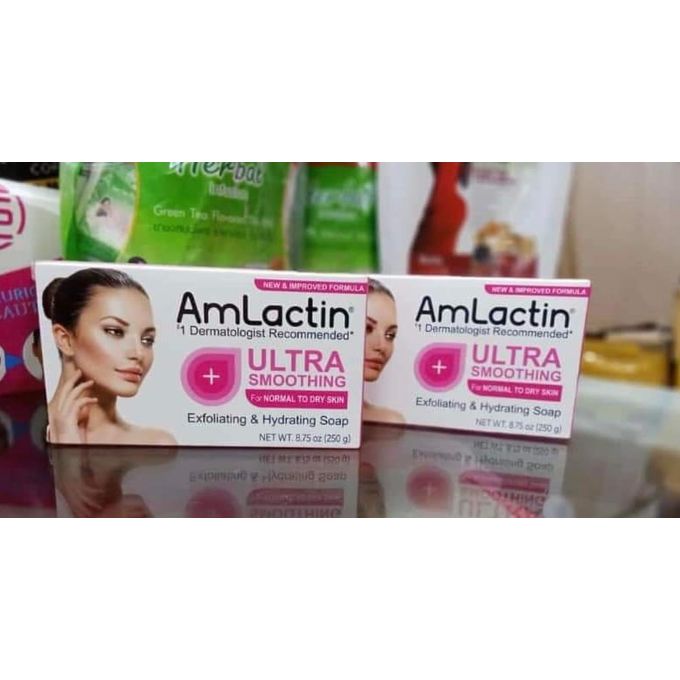 Amlactin ultra smoothing exfoliating and hydating soap