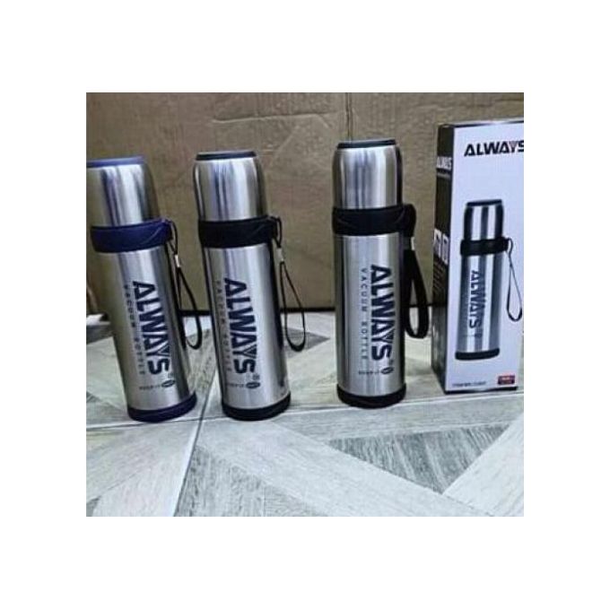 Double-Walled Stainless Steel Hot & Cold Vacuum Flask – 500ml