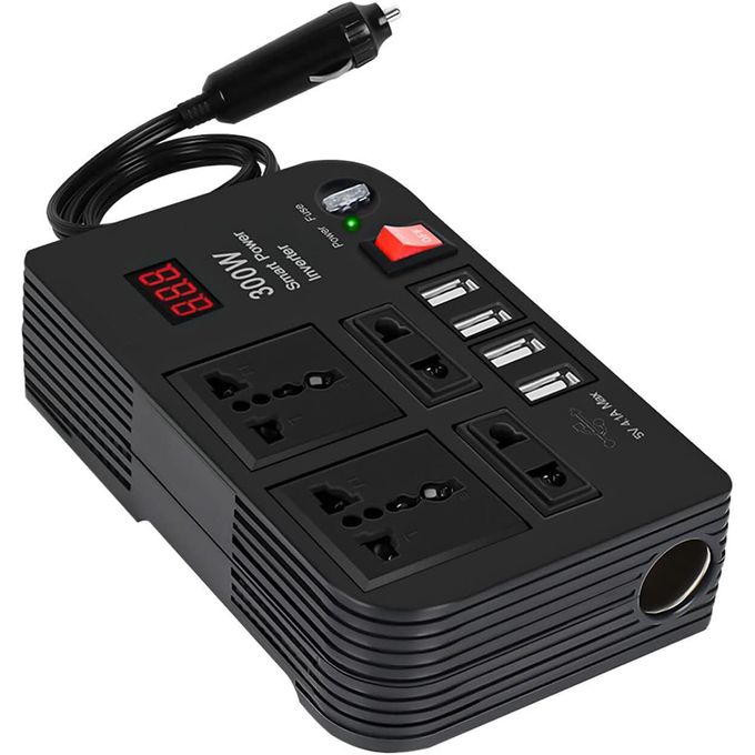 300W Car Power Inverter – DC 12V to AC 220V