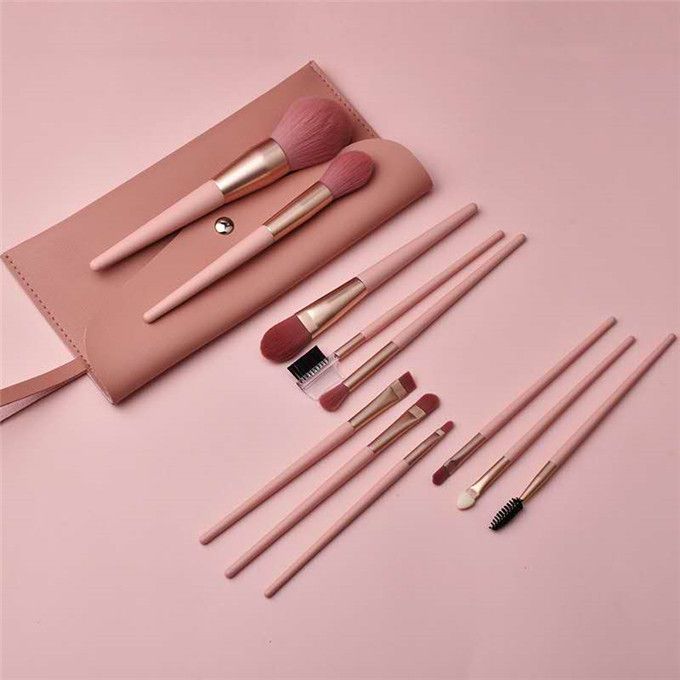 12Pcs Makeup Brush Set – Pink