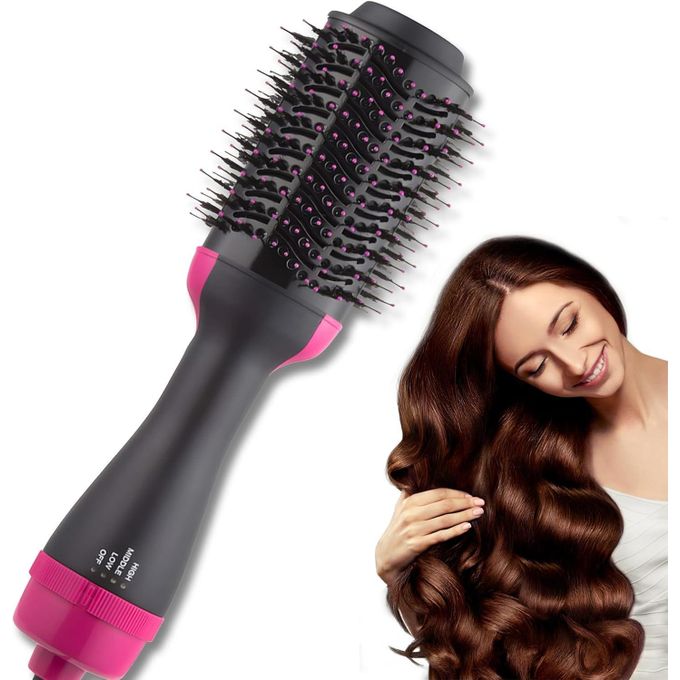 4-in-1 Hair Dryer Brush – One Step Blow Dryer, Styler, Straightener & Curler