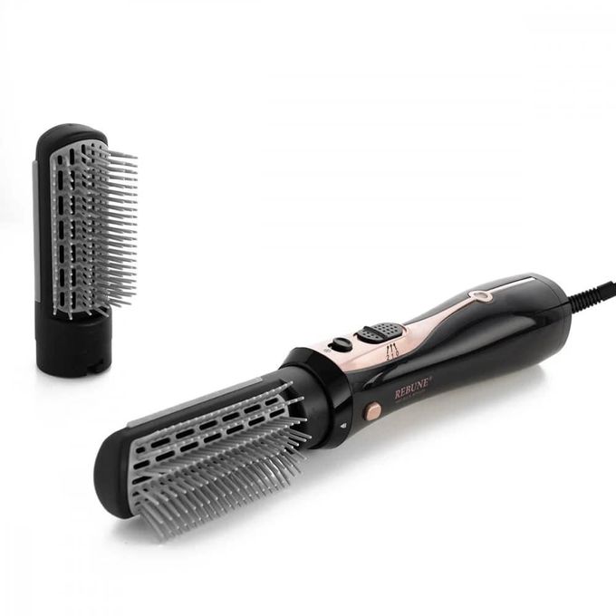 Rebune RE-2078-2 Hair Styler – 2 Brushes, 2 Heat Levels & Cool Air | 1200W | Black