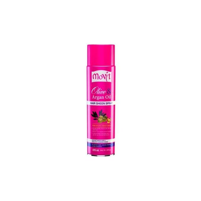 Movit Olive & Argan Oil Nourishing & Revitalizing Sheen Hair Spray – 450ml