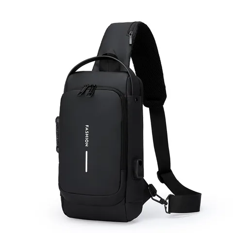Fashion Multifunction Anti-Theft USB Shoulder/Chest Bag