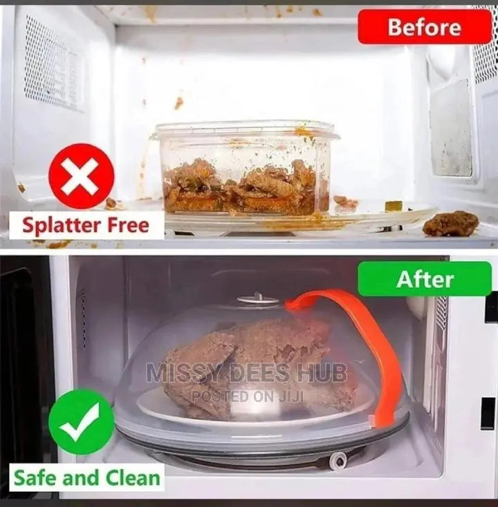 Vent Microwave Food Cover with Detachable Handle