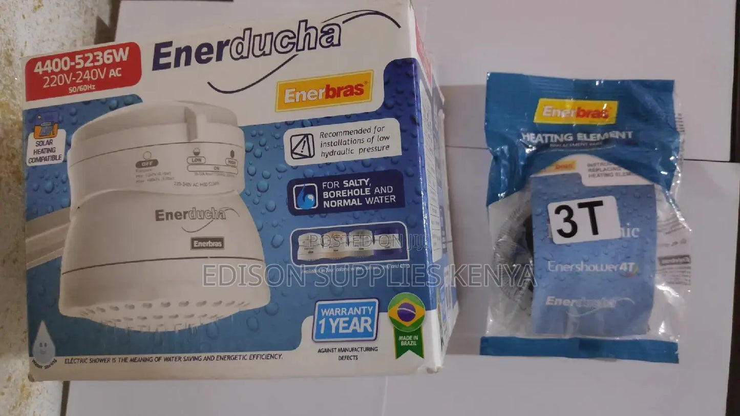 Enerducha Enerbras Shower Head – For Salty, Borehole & Normal Water