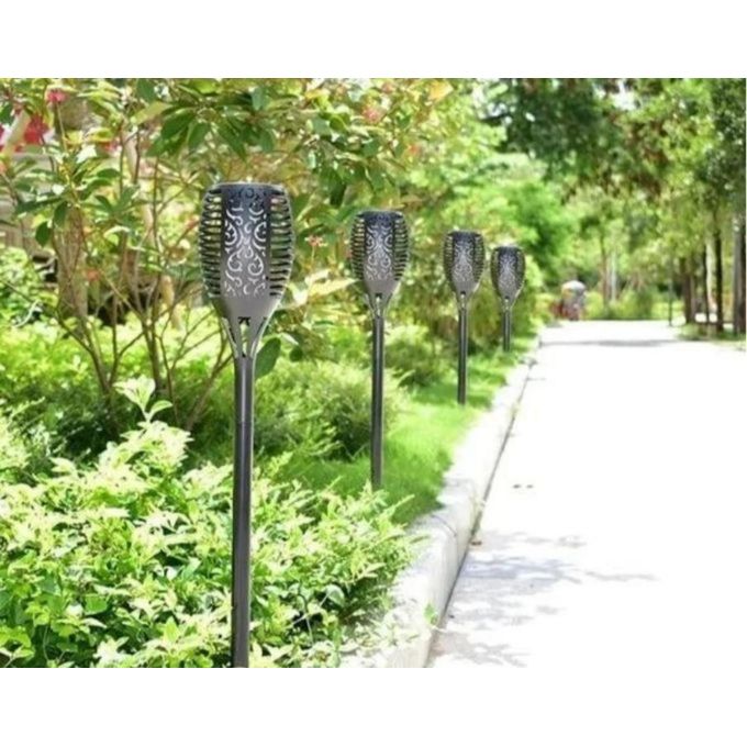 Solar Powered Flame Garden Light – Waterproof with Automatic Light Sensor
