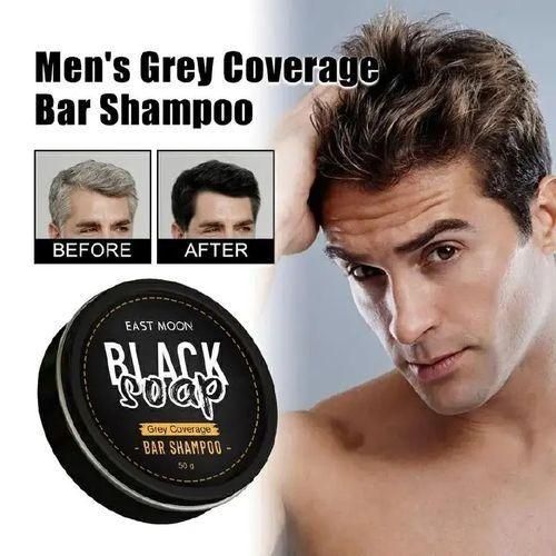 π₯π₯BUY 1 GET 1 EXTRA FREE Mane Black Reverse Shampoo Bar β Gray Hair Coverage, Repair & Moisturizer for Natural Black Hair
