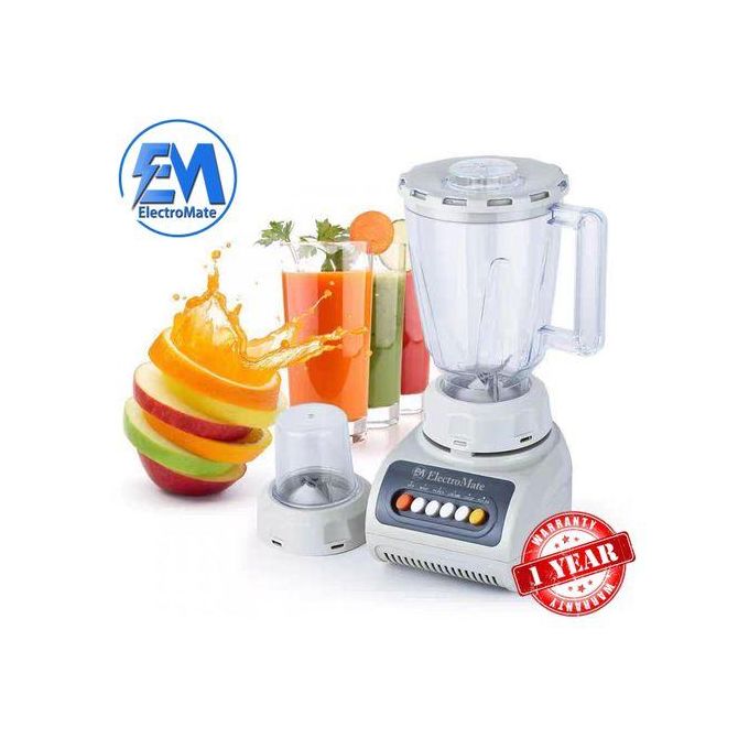 2-in-1 Electromate Blender with Grinding Machine & Durable Motor