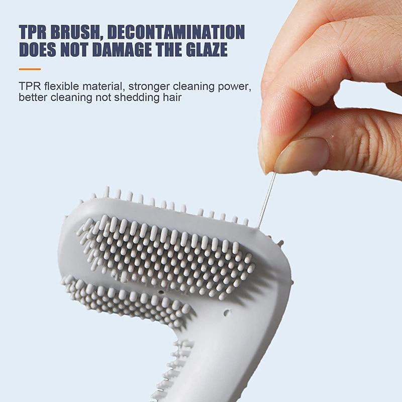 Silicone Bristle Toilet Brush