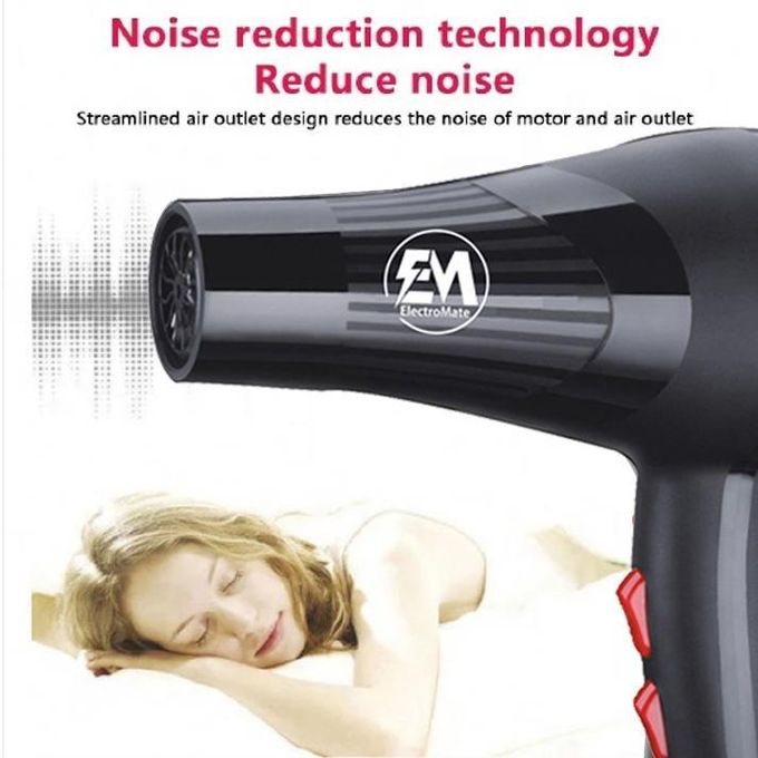Em ElectroMate Blow Dryer Hair Blower – 2200W (Black)