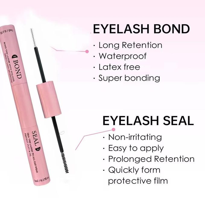 Cluster Eyelashes – 40D Volume with Human Hair Feeling + Bond Glue
