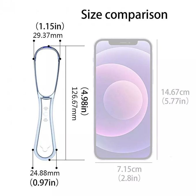 Tongue Scraper – 100% BPA Free Effective Tongue Brush Tool for Bad Breath Treatment