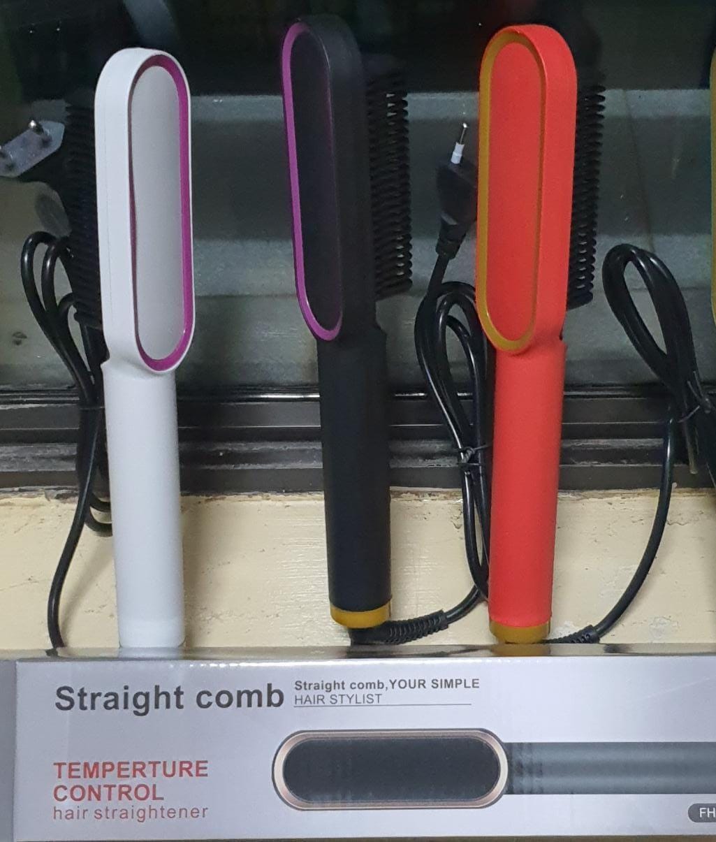 Electric Hair Straightening Comb with Temperature Control