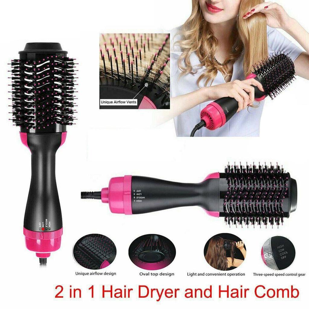 Electric hair dryer and styler