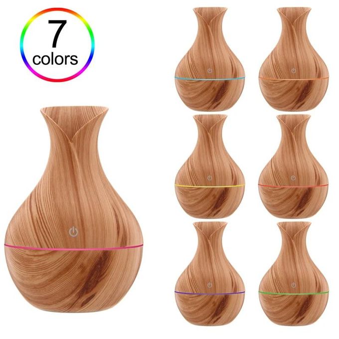 Ultrasonic Aromatherapy USB Humidifier & Essential Oil Diffuser with LED Light