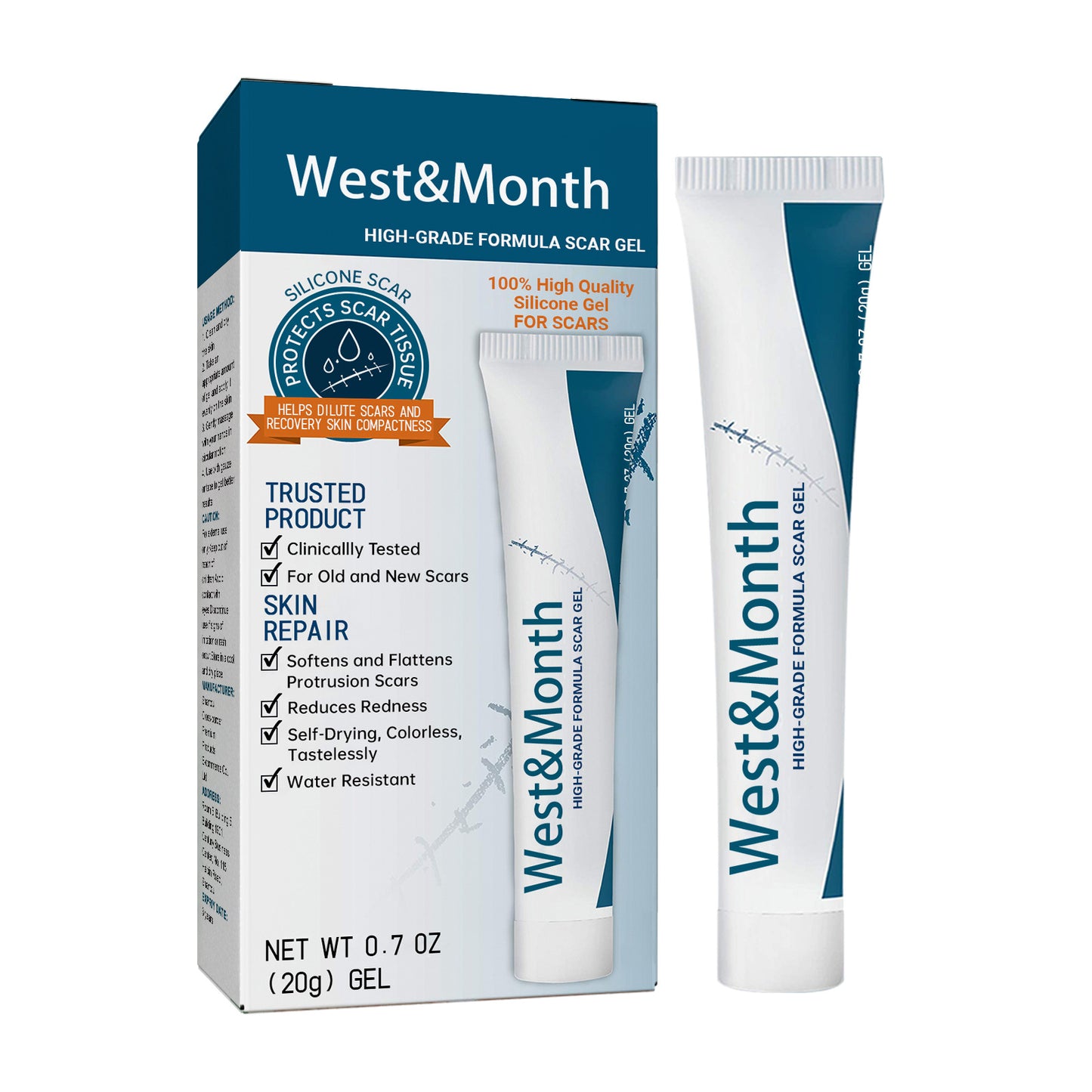 West & Month High Grade Formula Scar Gel