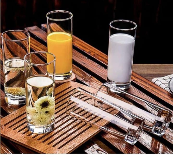 6pc round glass set