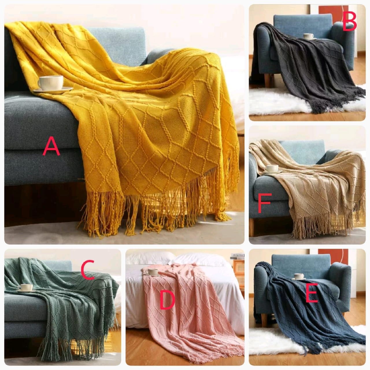 Knitted Throw Blankets