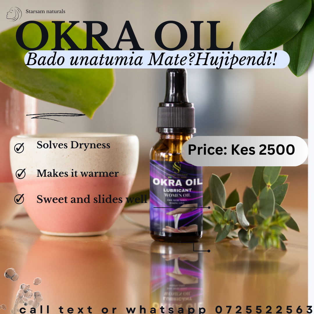 π₯ LIMITED DEAL β Okra Oil Natural Intimate Lubricant | Comfort + Pleasure + Gentle Formula | KSh 1,800 1