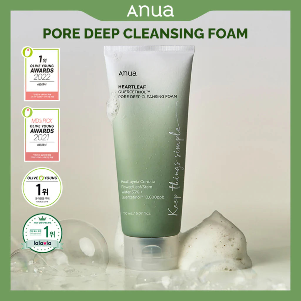 Anua Heartleaf Quercetinol Pore Deep Cleansing Foam 150ml