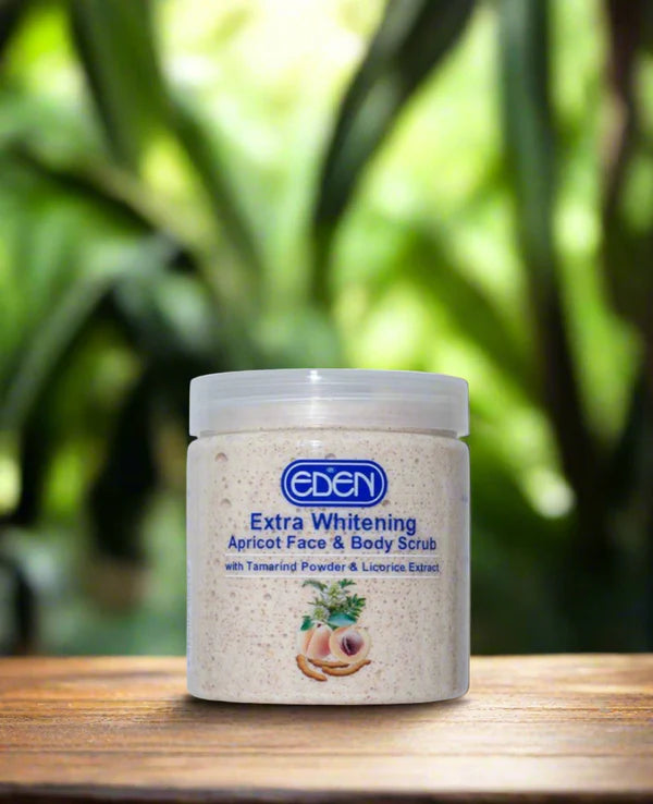 Eden Extra Whitening Apricot Scrub for Face and Body
