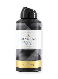 Bath & Body Works Gingham Legend Body Spray for Men (3.7 fl oz)