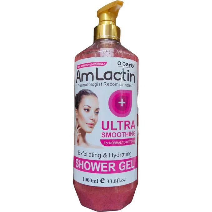 Amlactin Exfoliating & Hydrating Ultra Smoothing Shower Gel