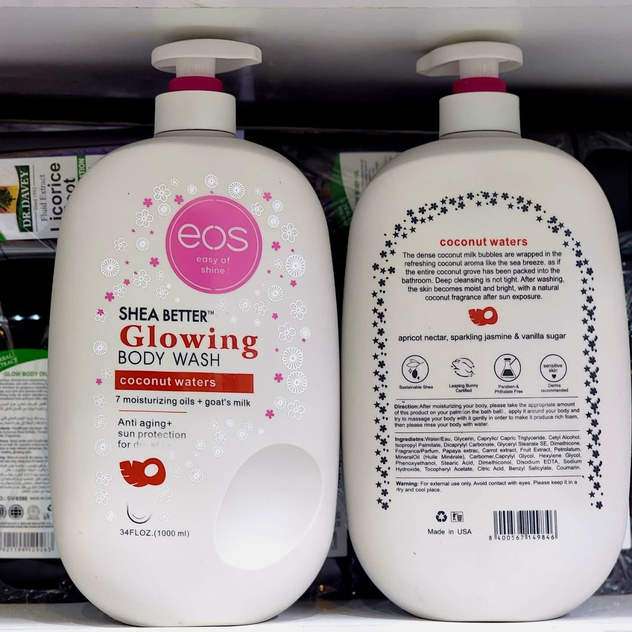 π₯ LIMITED DEAL β EOS Shea Butter Glowing Body Wash | Deep Moisture + Natural Glow + Paraben-Free | KSh 4,500