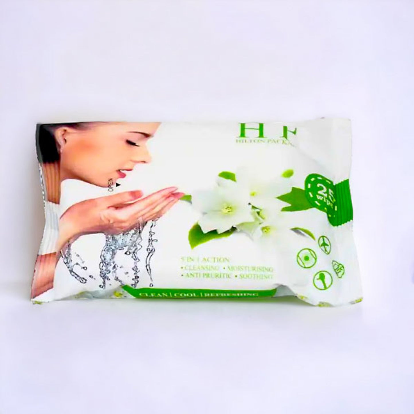Hilton Packard Cleansing & Moisturizing Facial Wet Wipes – 25 pcs