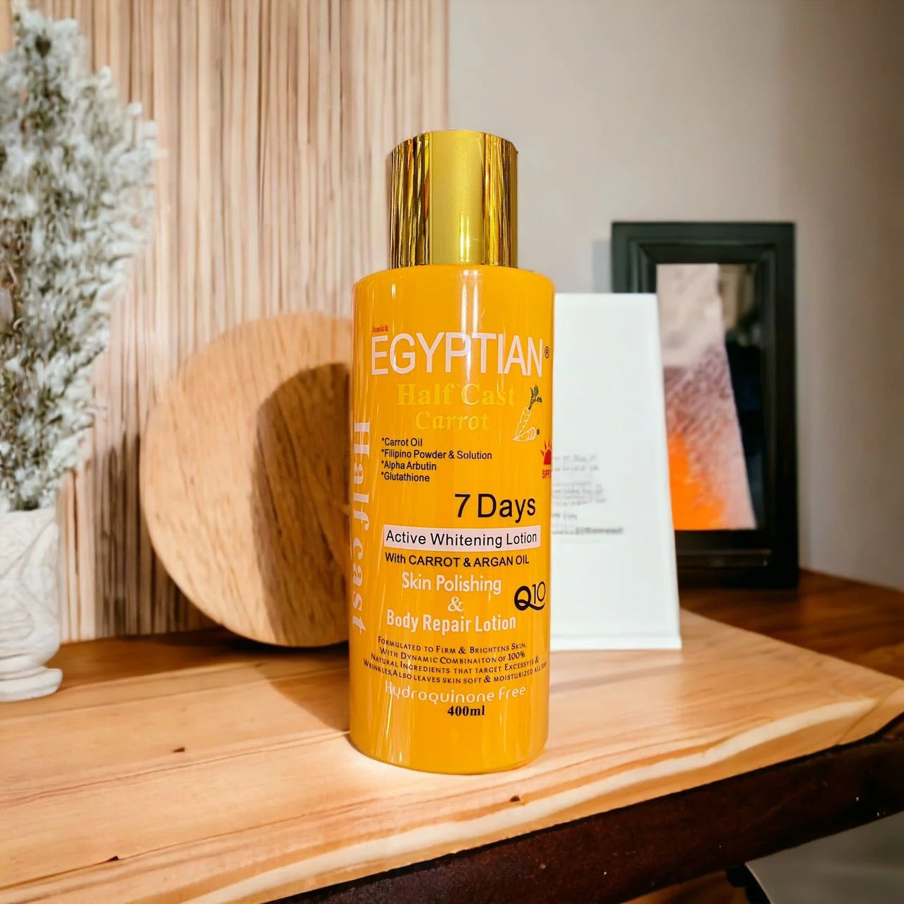 Egyptian Half Cast Gold 7 Days Active Whitening Body Lotion – 400ml