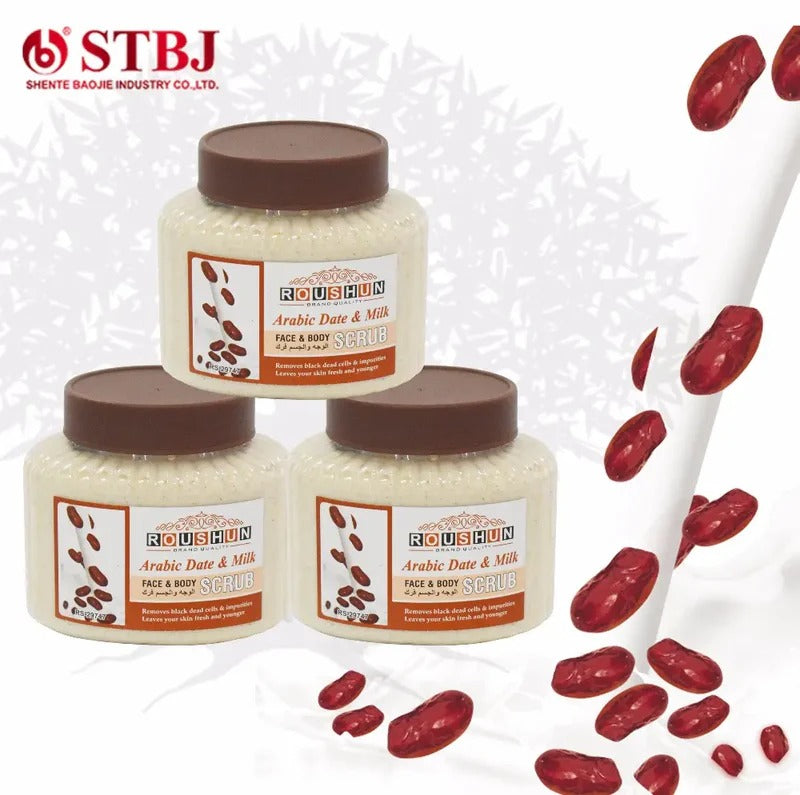 Roushun Arabic Date and Milk Face and Body Scrub