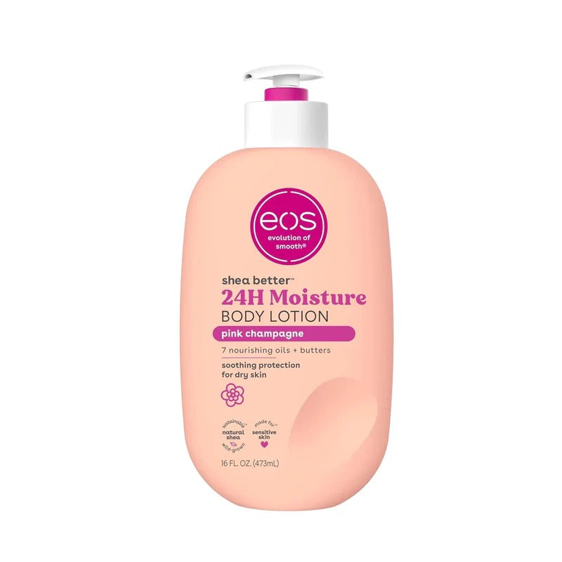 EOS Shea Better 24-Hour Moisture Body Lotion – Pink Champagne