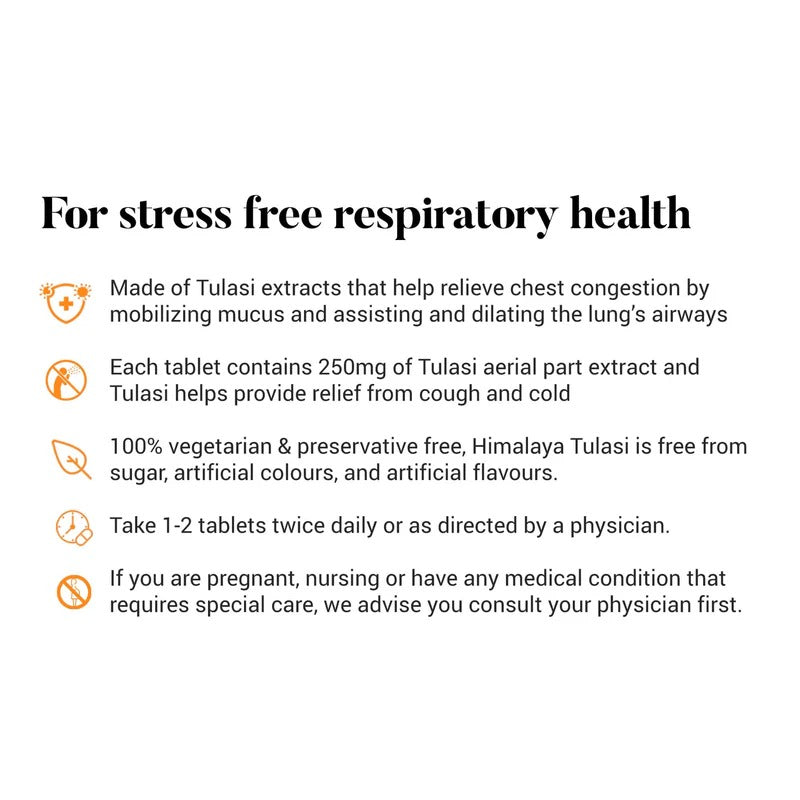 Himalaya Tulasi – Respiratory Wellness (60 Tablets)