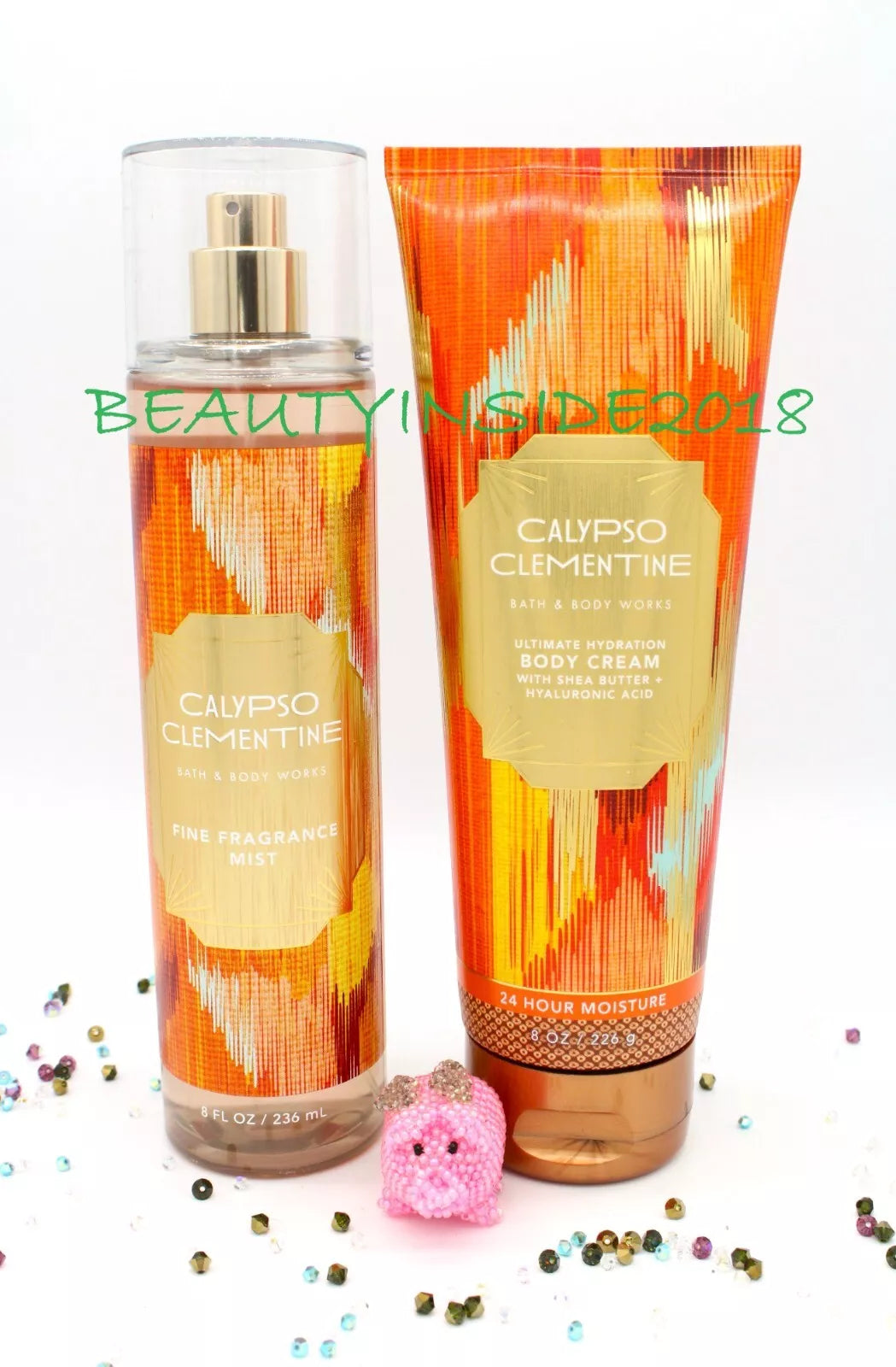 Bath & Body Works Calypso Clementine Fragrance Mist & Body Cream Set