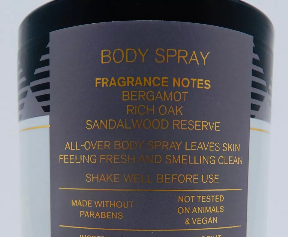 Bath & Body Works Gingham Legend Body Spray for Men (3.7 fl oz)
