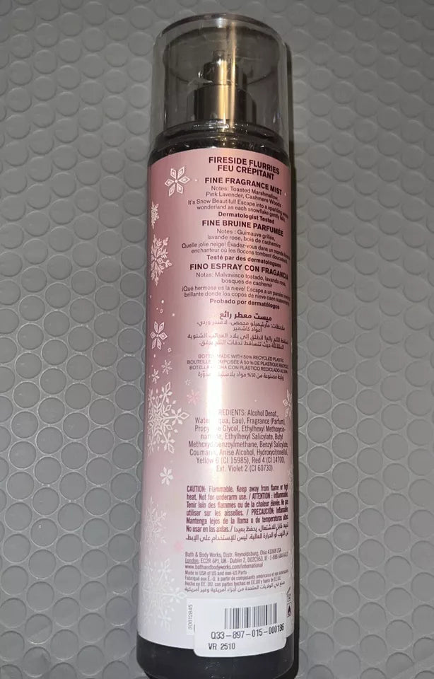 Bath & Body Works Fireside Flurries Fine Fragrance Mist