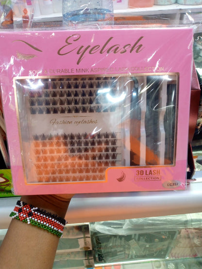DIY Eyelash Extension Kit – Single Cluster False Lashes