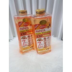 VEET GOLD Papaya Super Whitening & Brightening Body Oil-1000ml.