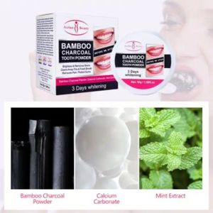 Aichun Beauty Bamboo Charcoal Tooth Powder 3 Days Whitening Fresh Breath Mint Extract Removes Stains 50g/1.69fl.oz