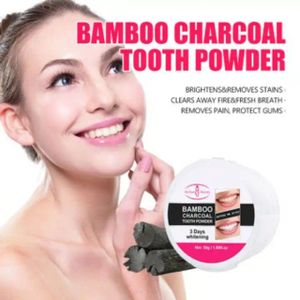 Aichun Beauty Bamboo Charcoal Tooth Powder 3 Days Whitening Fresh Breath Mint Extract Removes Stains 50g/1.69fl.oz