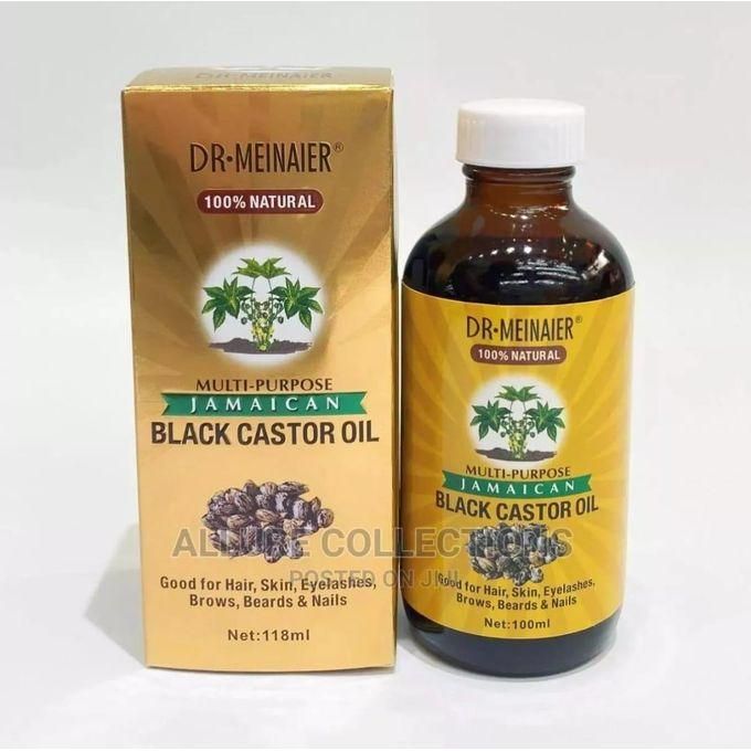 DR MEINAIER JAMAICAN Black CASTOR OIL, Grows Hair Fast