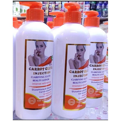 Gluta Carrot Injection Intense Whitening Clarifying Beauty Lotion- 500ml