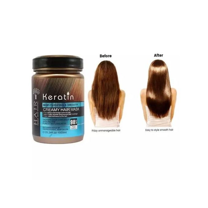 Keratin Moisturizing & Smooth Creamy Hair Mask- 1000ml