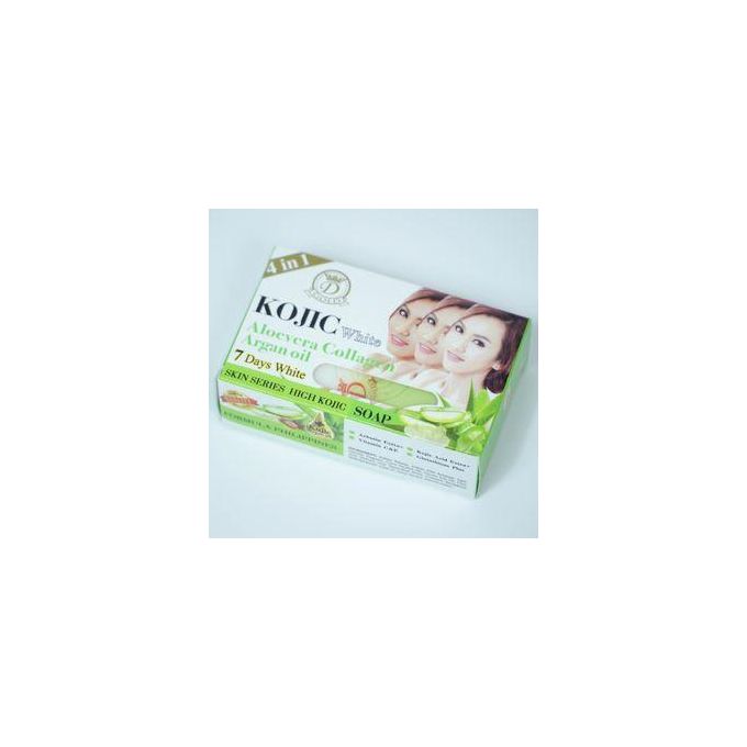 Kojic White Aloevera Collagen Argan Oil 7days Lightening Kojic Soap