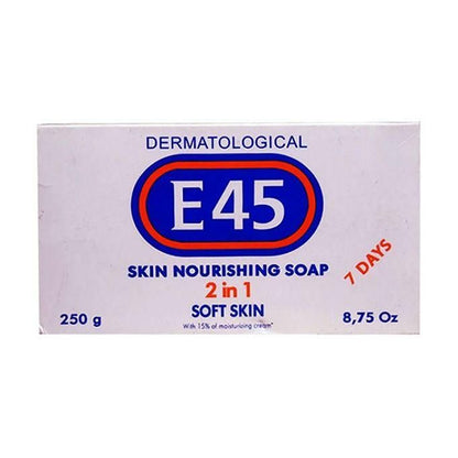 E45 Dermatological Skin Nourishing Soap For Soft Skin, 250g