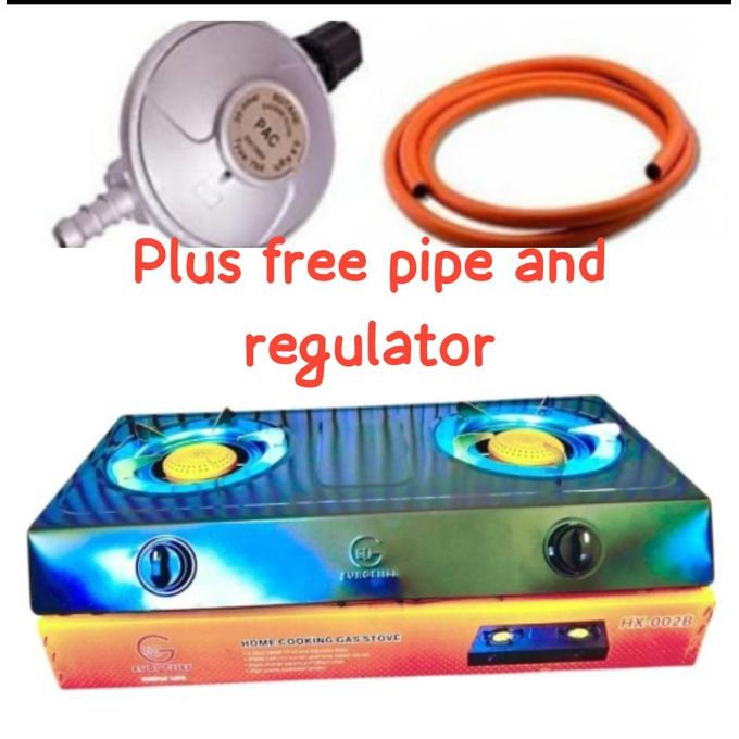 Eurochef Table Top Stainless Steel 2-Burner Gas Cooker