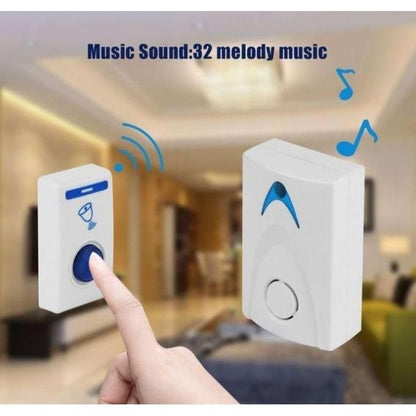Remote Controlled Wireless Chime Door Bell – 36 Tunes | Battery & AC Powered
