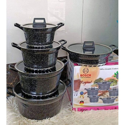 Bosch 10 PCS Non-Stick Granite Cookware Set